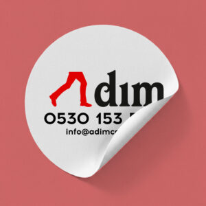 oval kuşe sticker / etiket baskı