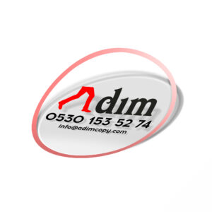 yuvarlak kesim Şeffaf sticker / etiket baskı